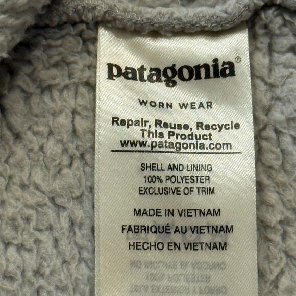 Patagonia Fleece Jacket Women's Sherpa LOS GATOS 1/4 Zip Gray Pullover Size L - Picture 6 of 6